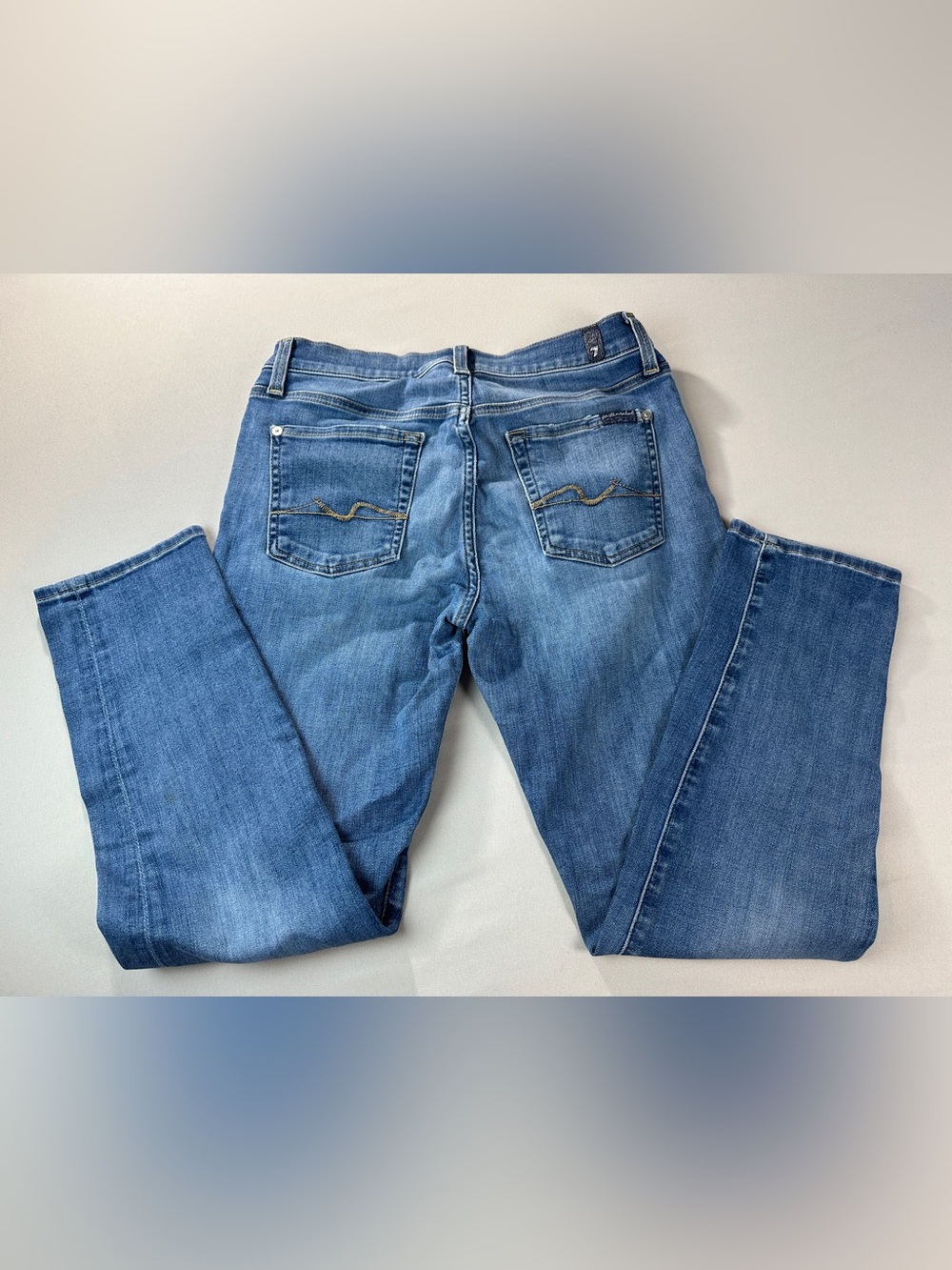 7 For All Mankind Jeans Women's Blue Josephina Skinny Boyfriend